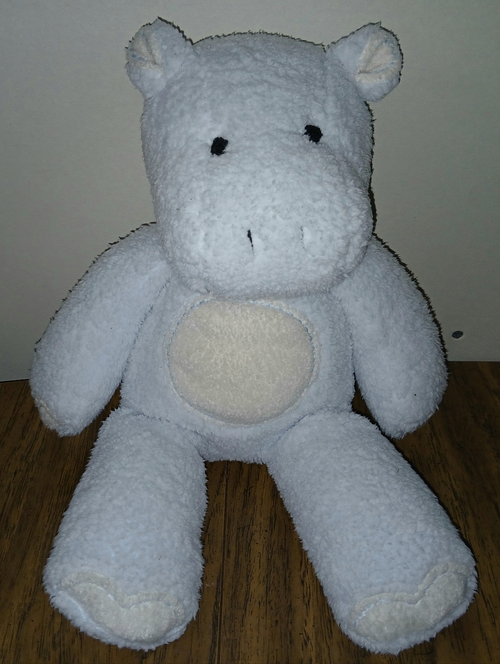 PBK POTTERY BARN KIDS 16" baby blue plush hippo stuffed animal